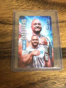 Chad Silvers Este vs Oeste 14 Firmado Prime Card Lucha de Brazos - Imagen 1 de 2