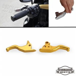 Hand Brake Clutch Levers for Harley Low Riser FXLRS FXBRS Street Bob 2015-2024 - Picture 1 of 7