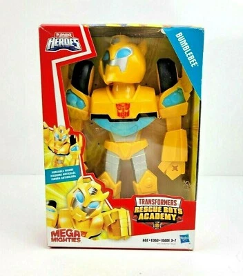 Transformers Rescue Bots Academy Mega Mighties Bumblebee 10" Robot Action Figure - Image 1 of 4