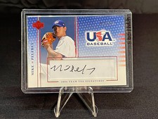 2004 Upper Deck USA Baseball Team Signatures Black Ink /595 Mike Pelfrey Auto