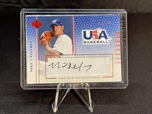2004 Upper Deck USA Baseball Team Signatures Black Ink /595 Mike Pelfrey Auto - Picture 1 of 2