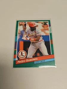 1991 Donruss St. Louis Cardinals Baseball Card #558 Pedro Guerrero - Picture 1 of 2