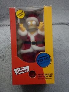 The Simpsons Santa Homer Simpson Talking Dancing Singing Figure Christmas 2002