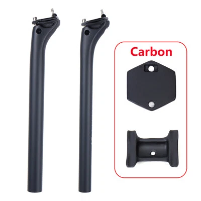 Carbon Fiber Seatpost Offset 20mm Bicycle MTB Road Bike Seat Post 27.2/30.9/31.6 - Image 1 of 4