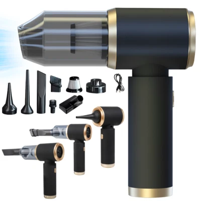 Portable Wireless Car Vacuum Cleaner with Strong Suction - USB Rechargeable - Image 1 of 4