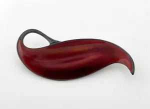 Finn Jensen Norwegen Emaille auf Silber Rot Brosche - Bild 1 von 11