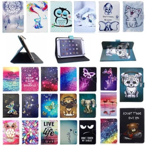 Leather Smart Case Stand Tablet Flip PU Cover For Lenovo Tab M7 M8 M10 E7 E8 E10 - Picture 1 of 38