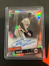 2019 Topps Finest - Chris Shaw - On-Card Autograph - Rookie Card - Giants