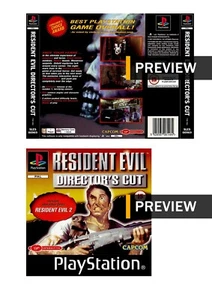 Resident Evil Director's Cut PlayStation PS1 Replacement Inlay Covers Front Back - Picture 1 of 6