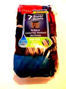 Hanes Boys Tagless Boxer Briefs 7 Pk Size XL/XG 18-20 Cool Comfort Fabric - Picture 1 of 2