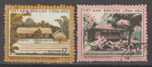 1972 North Vietnam Stamps Ho Chi Minh's Birthplace Scott # 663-664 Cto NH      - Picture 1 of 1