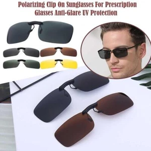 Polarisierte Clip-on-Sonnenbrille, rahmenlose, hochklappbare Einteilerlins J7Y3 - Bild 1 von 16
