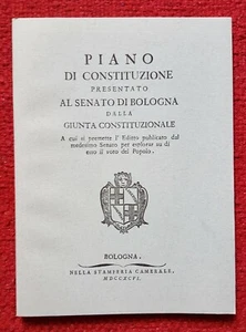 C4612-PIANO DI COSTITUZIONE PRESENTATO AL SENATO DI BOLOGNA..., ANASTATICA, 1996 - Imagen 1 de 3