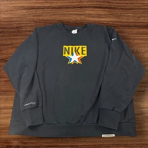 Nike Standard Issue Dri-FIT Crew Neck Sweatshirt Herren XL Black Star Logo - Bild 1 von 8