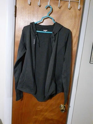 Reebok Jacket Full Zip Running Gray RN117927 Large - Image 1 of 4