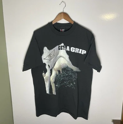 Vtg 90s 1993 Aerosmith Get A Grip World Tour Utter Single Stitch T-Shirt Size XL - Image 1 of 4
