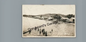 RPPC Early Subic Beach Bay PHILIPPINES Philippine Islands Real Photo Postcard - Picture 1 of 2