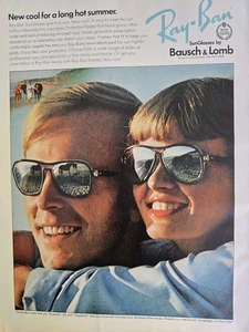 1970 Bosch & Lomb Ray-Ban Men's women's sunglasses vintage ad - Picture 1 of 1