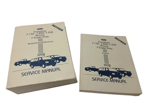 Vintage 1992 Ford Service Manuals Engine/Body F-150 F-250 F-350 Bronco Econoline - Picture 1 of 15