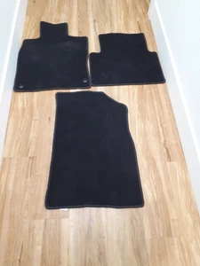 Honda Insight Black Carpet Floor Mats Rugs OEM Used 3 Piece Set 2019 - 2022 - Picture 1 of 4