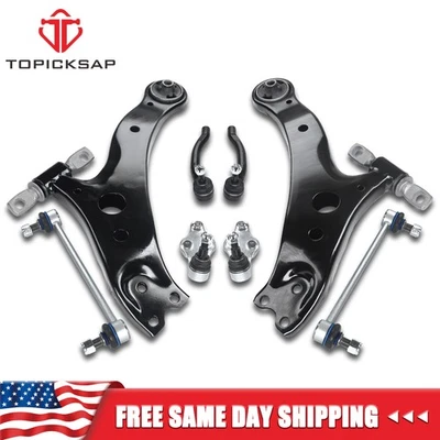 8x Braços de Controle Inferiores Dianteiros Varas de Amarração para 2013 2014-2017 Toyota Avalon Camry - Imagem 1 de 4