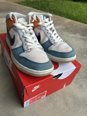 Nike Dunk Mid Pale Ivory/Black-Mineral Teal DV0830 100 Size 11 - Image 1 of 4