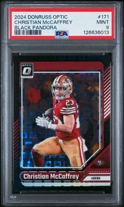 2024 DONRUSS OPTIC CHRISTIAN McCAFFREY BLACK PANDORA PSA-9 - Bild 1 von 3