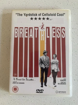 BREATHLESS - A Bout De Souffle 1960 Jean Luc Godard, Belmondo, Seberg DVD R2 - Image 1 of 2