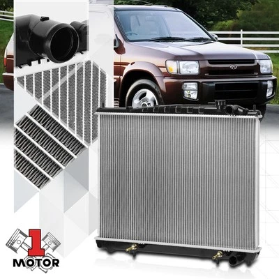 Aluminum Core Cooling Radiator OE Replacement for 96-00 QX4/Pathfinder dpi-2055 - Image 1 of 4