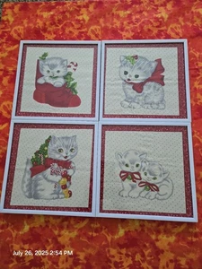 4 Katzenbilder gerahmt - Bild 1 von 6