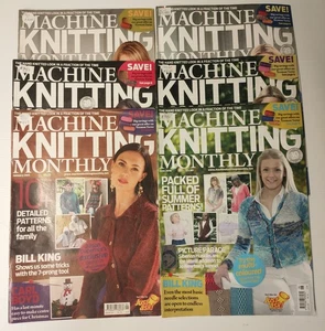 KNITTING MACHINE MAGAZINES: MACHINE KNITTING MONTHLY, 6 BOOKS - Picture 1 of 4