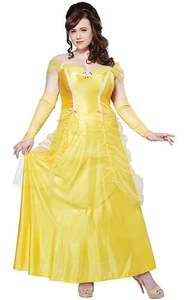 DISFRAZ DE VESTIDO ELEGANTE PARA MUJER BELLA BEAUTY AND THE BEAST TALLA GRANDE - Imagen 1 de 2