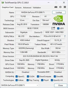 Aorus Rtx 2080 Ti Graphics Card 11gb Gddr6 High Performance Gaming Ray Tracing - Picture 1 of 4