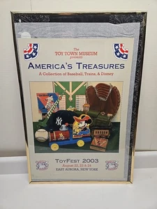 America's Treasures ToyFest 2003 Poster Print Baseball Trains Disney - Picture 1 of 3
