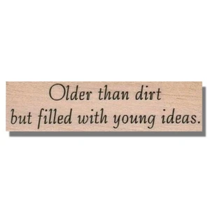 Sello de goma montado, antiguo con ideas, frase de vida, palabras, inspiración, medios, diversión, sm - Imagen 1 de 2