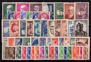 FRANCE ANNEE COMPLETE 1938 DE 52 TIMBRES NEUF* N°372 à 418 Cote: 378,00 € - Imagen 1 de 1