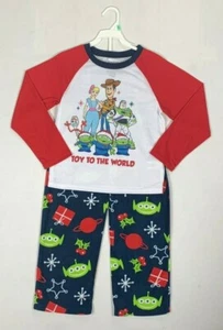 Boy's Youth Disney Pixar Toy Story 4 Christmas Holiday Pajamas 2 Piece Set Sz 8 - Picture 1 of 2