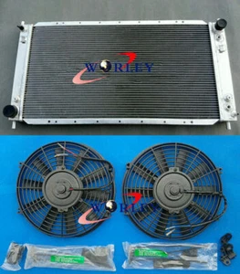 Aluminum Radiator&FAN For Ford F-150 F-250 Expedition 1997 1998 4.2 V6 4.6 V8 AT - Picture 1 of 7