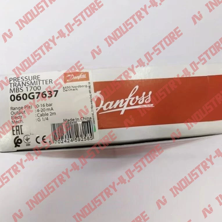 1PCS New DANFOSS MBS1700 060G7637 Pressure Transmitter - Image 1 of 1