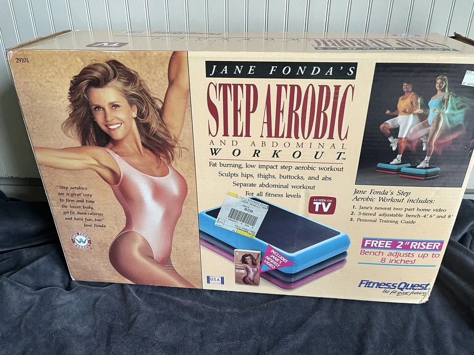 Jane Fonda Fitness Quest Vintage 3 Niveles Ejercicio aeróbico Escalera Stepper Foto 1 de 4