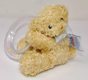 Baby Gund Cuddly Pals Tiny Bundles Brown Plush Bear with Rattle 58396 - Picture 1 of 5