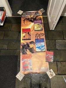 Vintage Harry Potter Book Shop Official Bloomsbury POS Display Poster EXC - Picture 1 of 6