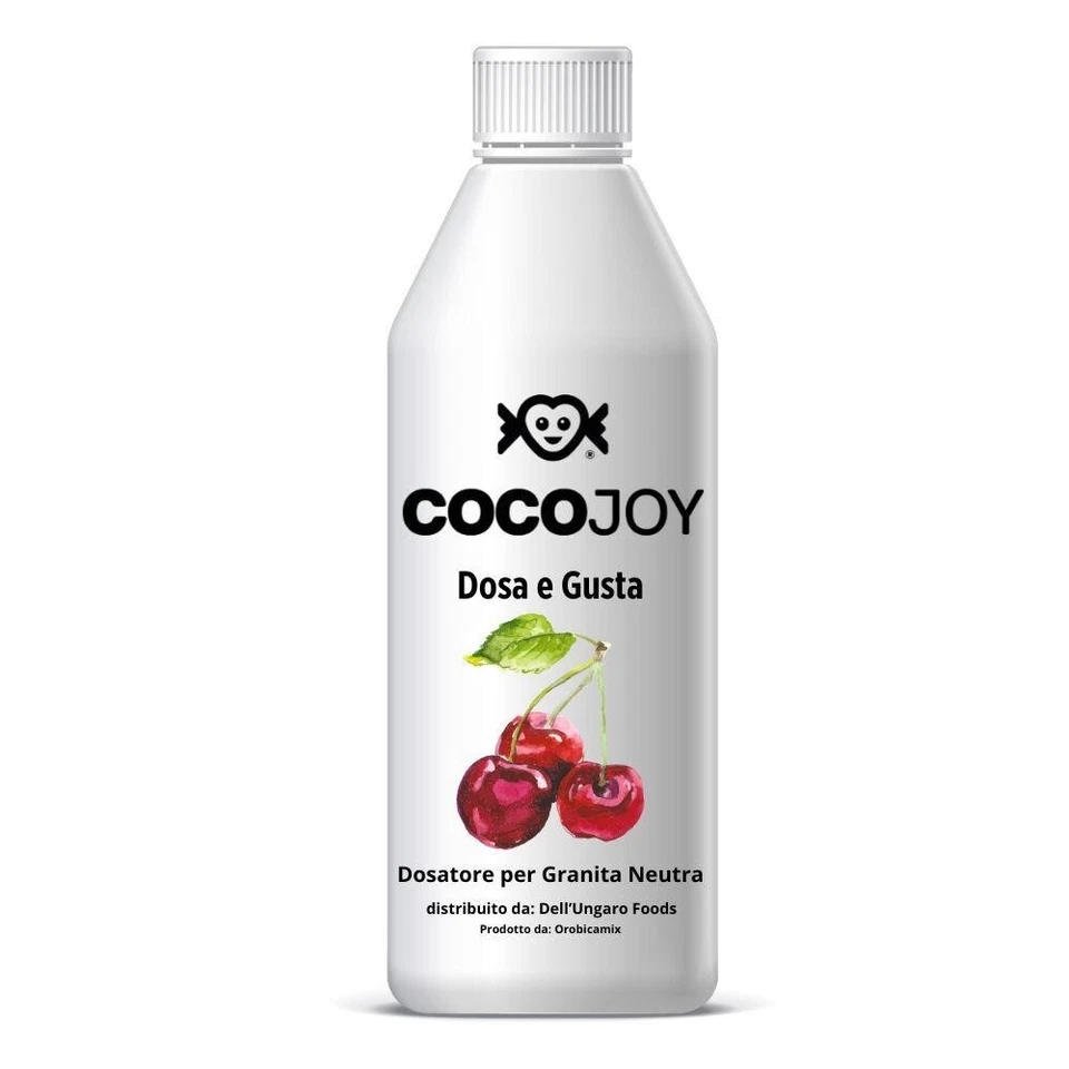 Cocojoy Topping granite cocktail sorbetti yogurt gelati frappè 1kg AMARENA - Immagine 1 di 1