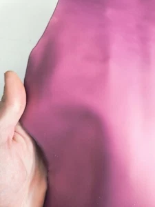 Goatskin matte patent leather, Genuine goat leather hide with a vinyl effect - Picture 1 of 14