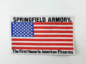 Springfield Armory Toppa Ricamata Bandiera degli Stati Uniti Il Nome in Arma da Fuoco Americana - Foto 1 di 6