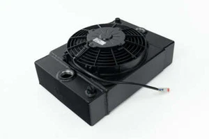 CSF Universal Drag Race / Tuck Radiator w/9in Spal Fan - 10.5in H x 10in L x 3.6 - Picture 1 of 10