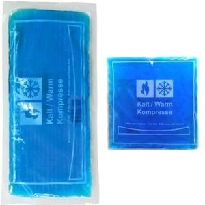 Kälte Wärme Gel Kompressen Pad Kühlpad Kühlkissen Kühlkompresse 1x groß 1x klein - Bild 1 von 4