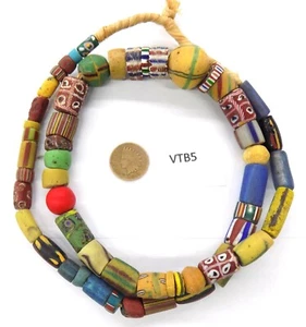Old Stock Fancy African Mixed Trade Beads Strang Howard Collection VTB5 W3 - Bild 1 von 2