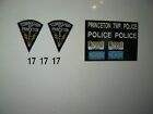 Princeton Township New Jersey Old School Police Vehicle Decals 1:24