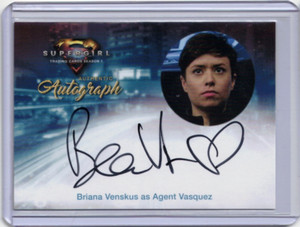 BRIANA VENSKUS as AGENT VASQUEZ Supergirl Season 1 Autograph Auto Signed #BV 🔥